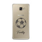 Custom Football Samsung Galaxy A3 2016 Case on gold phone