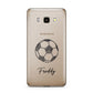 Custom Football Samsung Galaxy J7 2016 Case on gold phone