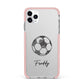 Custom Football iPhone 11 Pro Max Impact Pink Edge Case
