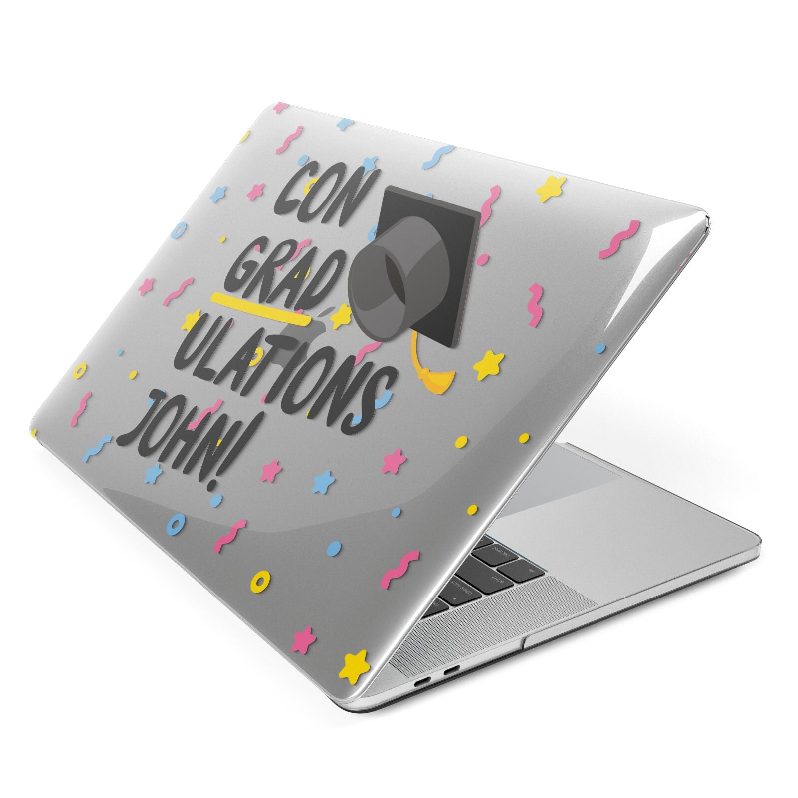 Custom Graduation Apple MacBook Case Side View