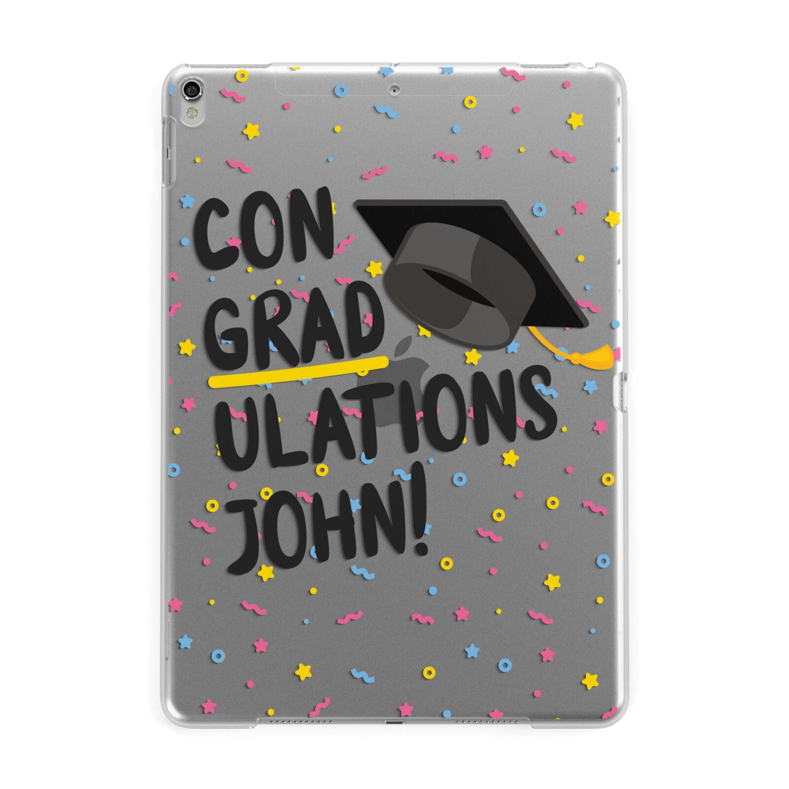 Custom Graduation Apple iPad Silver Case