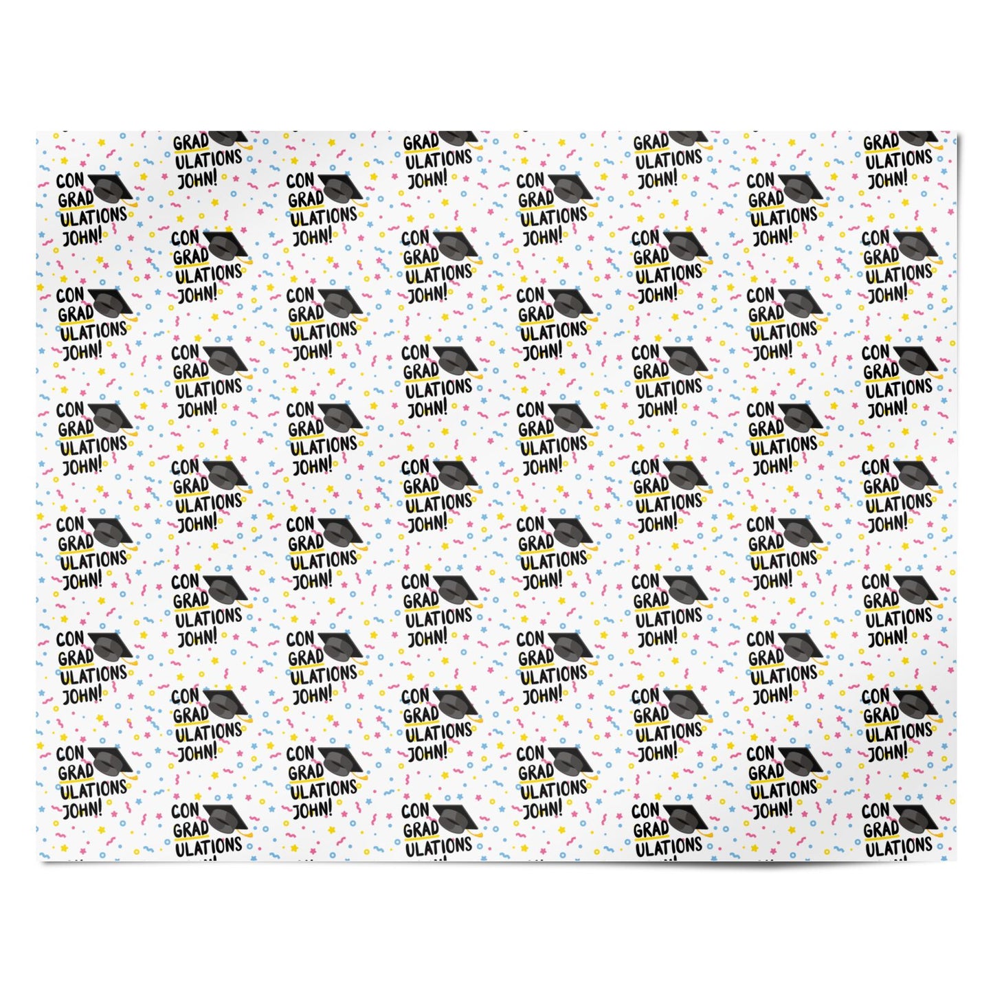 Custom Graduation Personalised Wrapping Paper Alternative