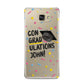 Custom Graduation Samsung Galaxy A9 2016 Case on gold phone