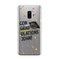 Custom Graduation Samsung Galaxy S9 Plus Case on Silver phone