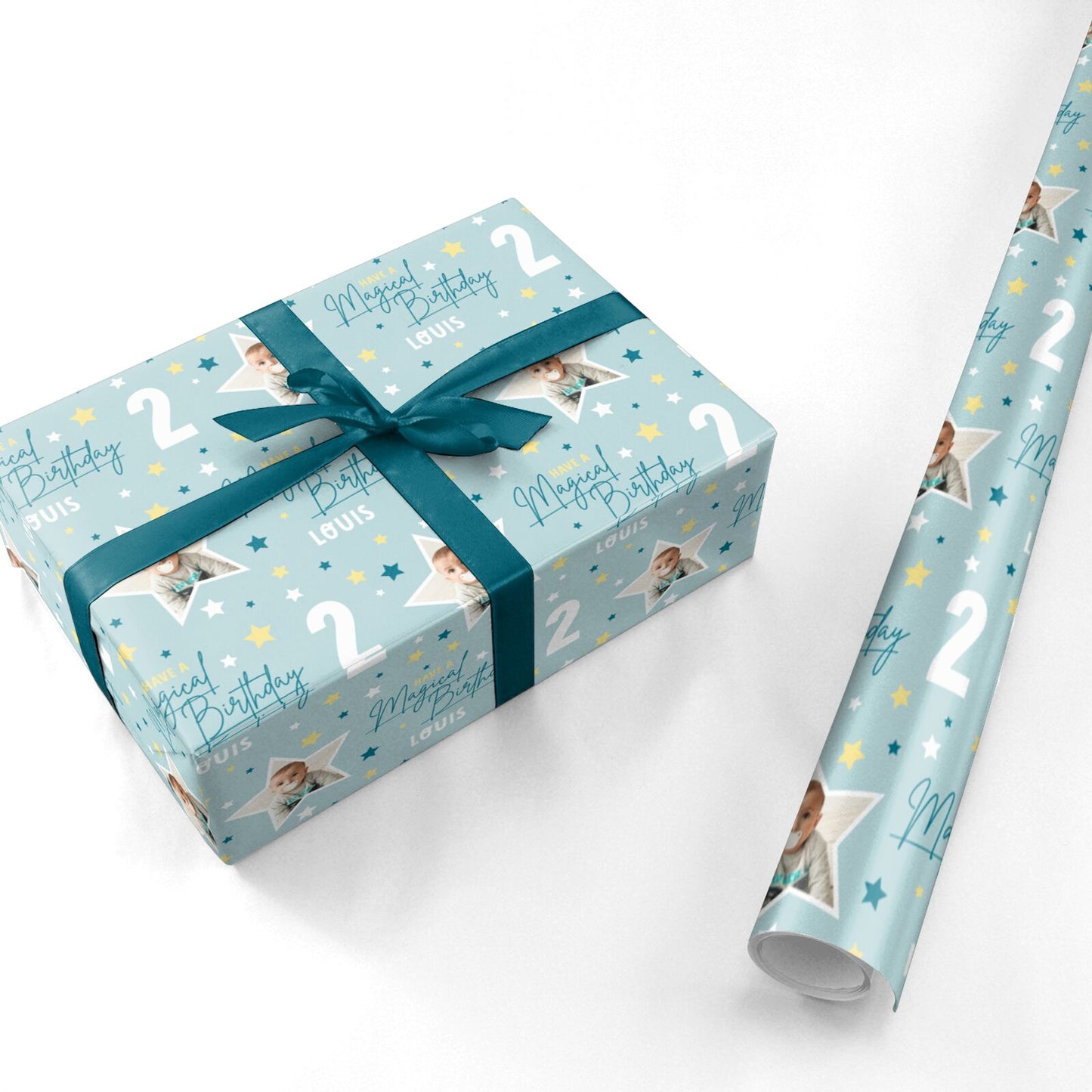 Custom Happy Birthday Personalised Wrapping Paper
