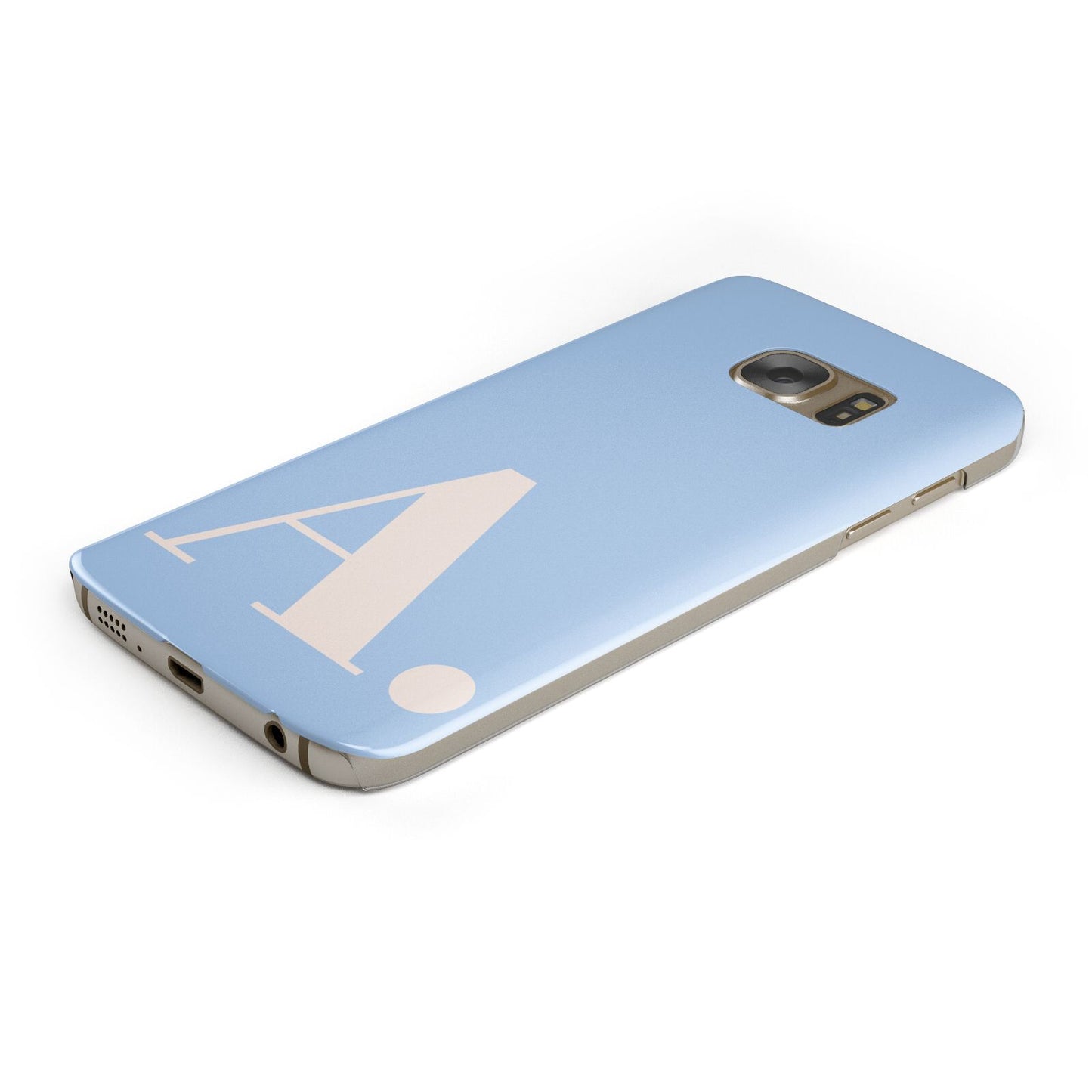 Custom Initial Protective Samsung Galaxy Case Angled Image