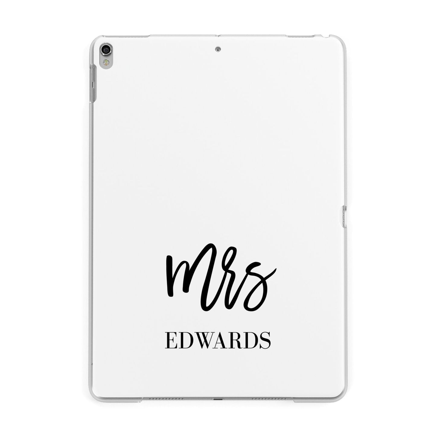 Custom Mrs Apple iPad Silver Case