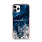 Custom Sea Apple iPhone 11 Pro in Silver with Pink Impact Case