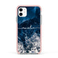 Custom Sea Apple iPhone 11 in White with Pink Impact Case