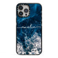 Custom Sea iPhone 13 Pro Max Black Impact Case on Silver phone