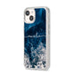 Custom Sea iPhone 14 Clear Tough Case Starlight Angled Image