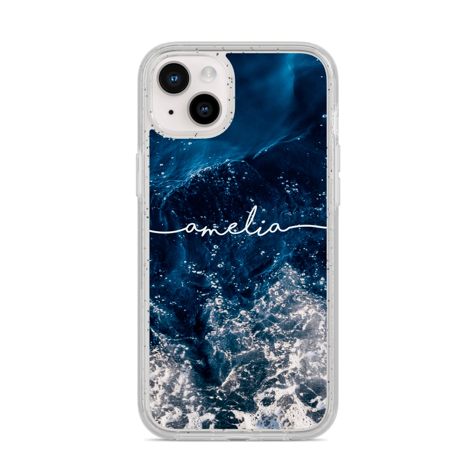 Custom Sea iPhone 14 Plus Glitter Tough Case Starlight