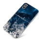 Custom Sea iPhone X Bumper Case on Silver iPhone