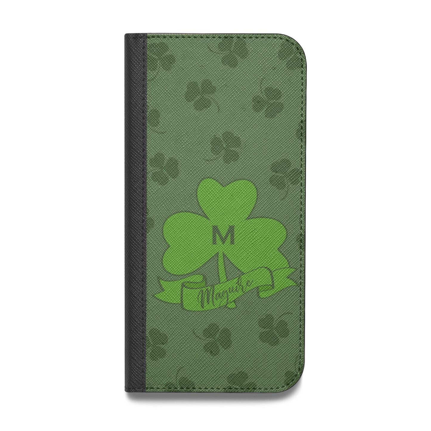 Custom Shamrock Vegan Leather Flip Samsung Case
