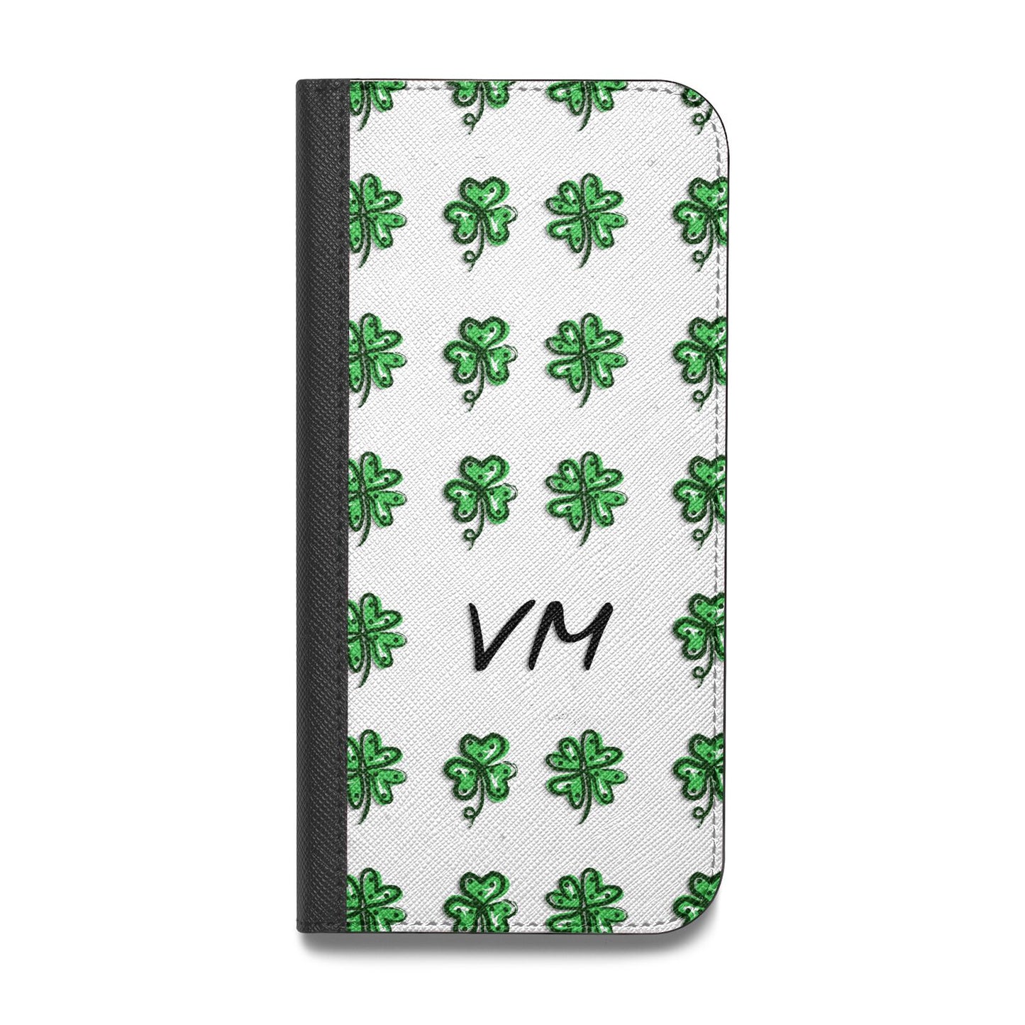 Custom Shamrocks Vegan Leather Flip Samsung Case