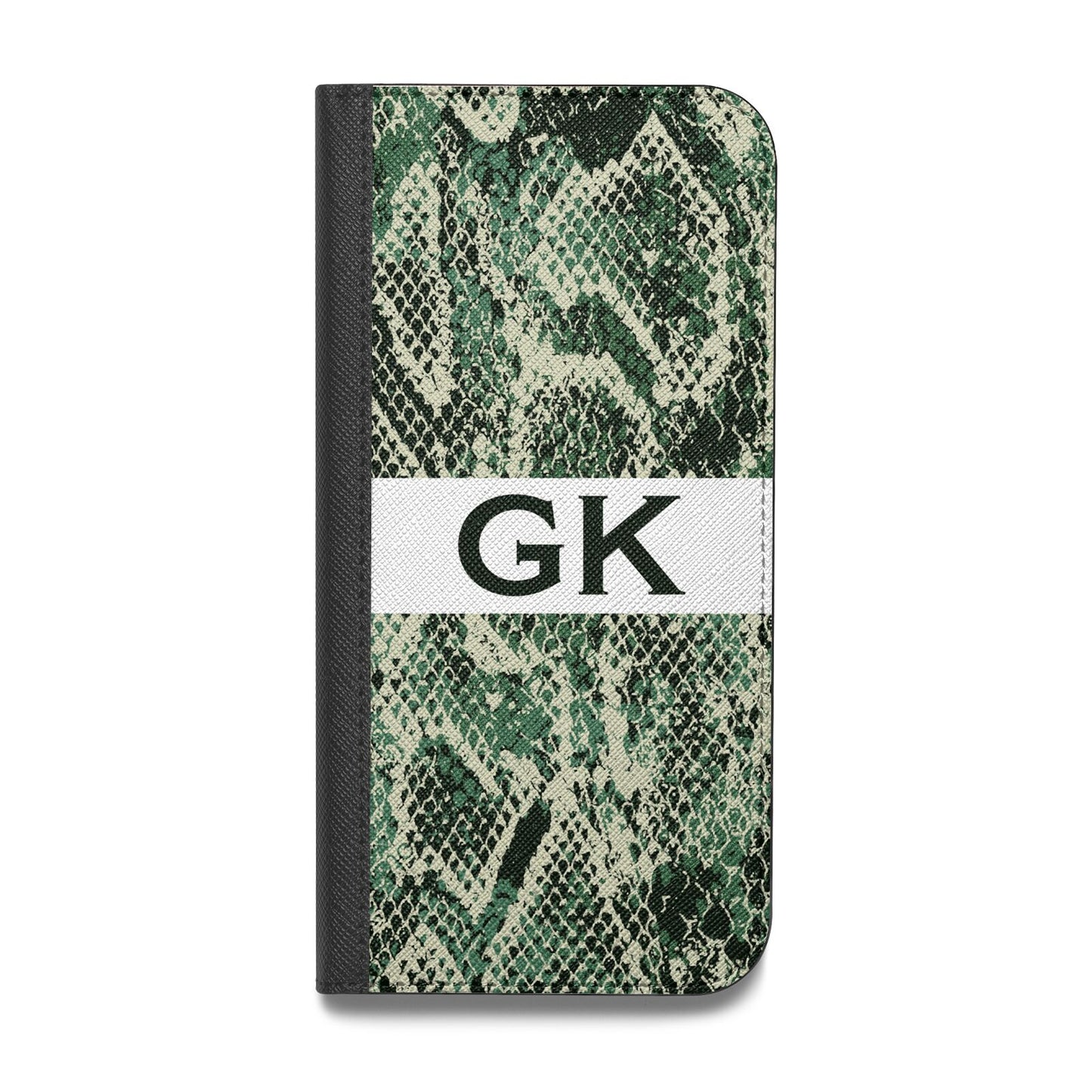 Custom Snakeskin Effect Vegan Leather Flip Samsung Case