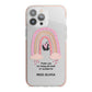 Custom Thank You Teacher iPhone 13 Pro Max TPU Impact Case with Pink Edges