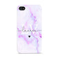 Customisable Name Initial Marble Apple iPhone 4s Case