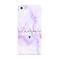 Customisable Name Initial Marble Apple iPhone 5 Case