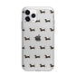 Dachshund Apple iPhone 11 Pro in Silver with Bumper Case