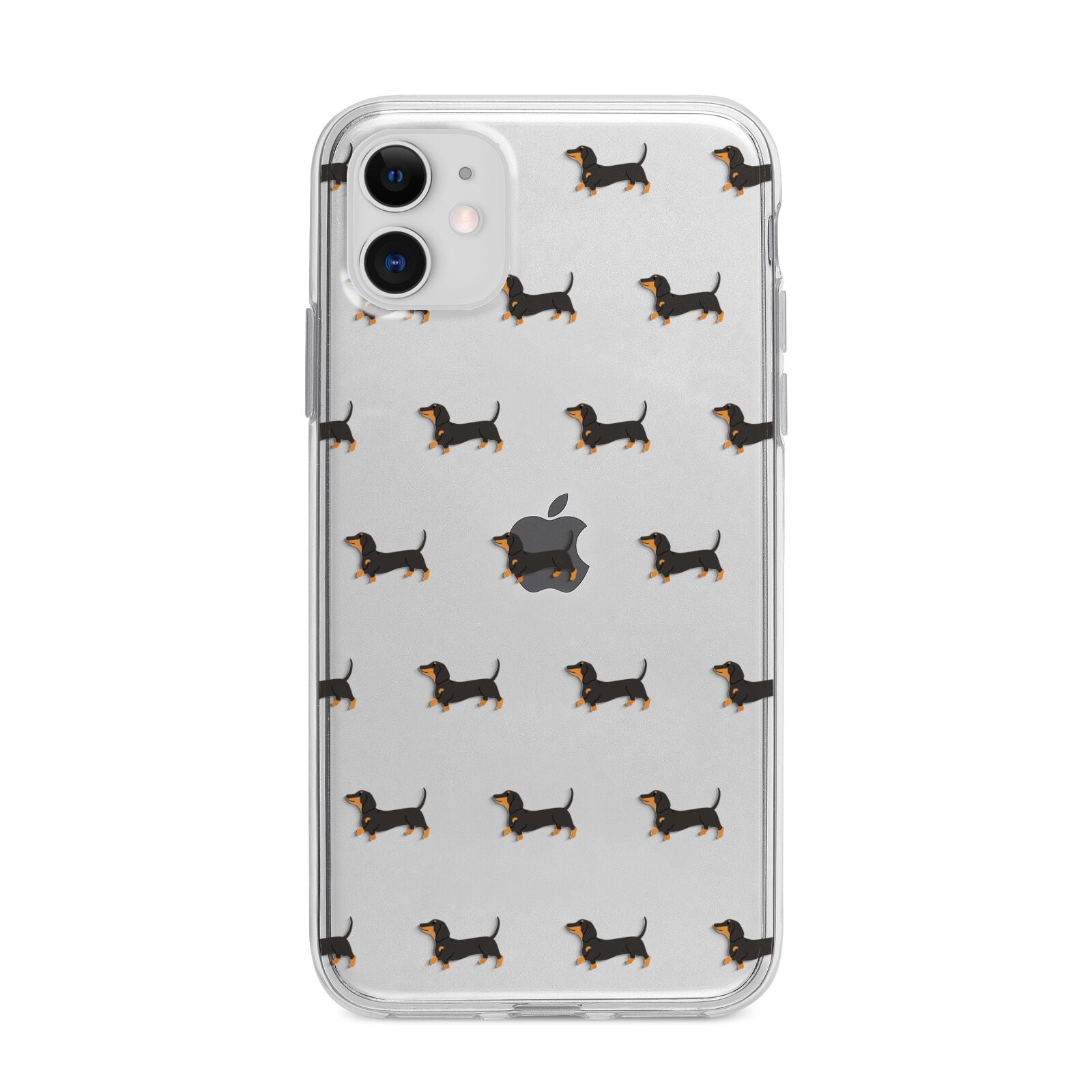 Dachshund Apple iPhone 11 in White with Bumper Case