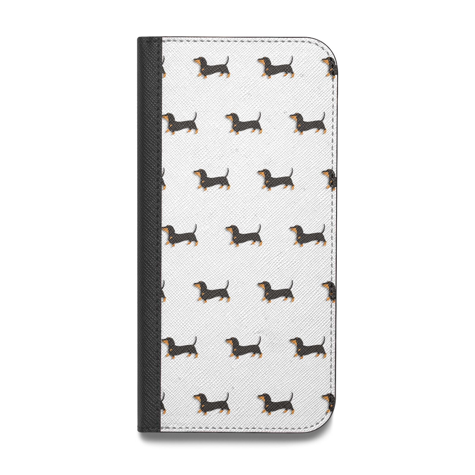 Dachshund Vegan Leather Flip iPhone Case Dachshund Vegan Leather Flip iPhone Case