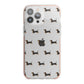 Dachshund iPhone 13 Pro Max TPU Impact Case with Pink Edges