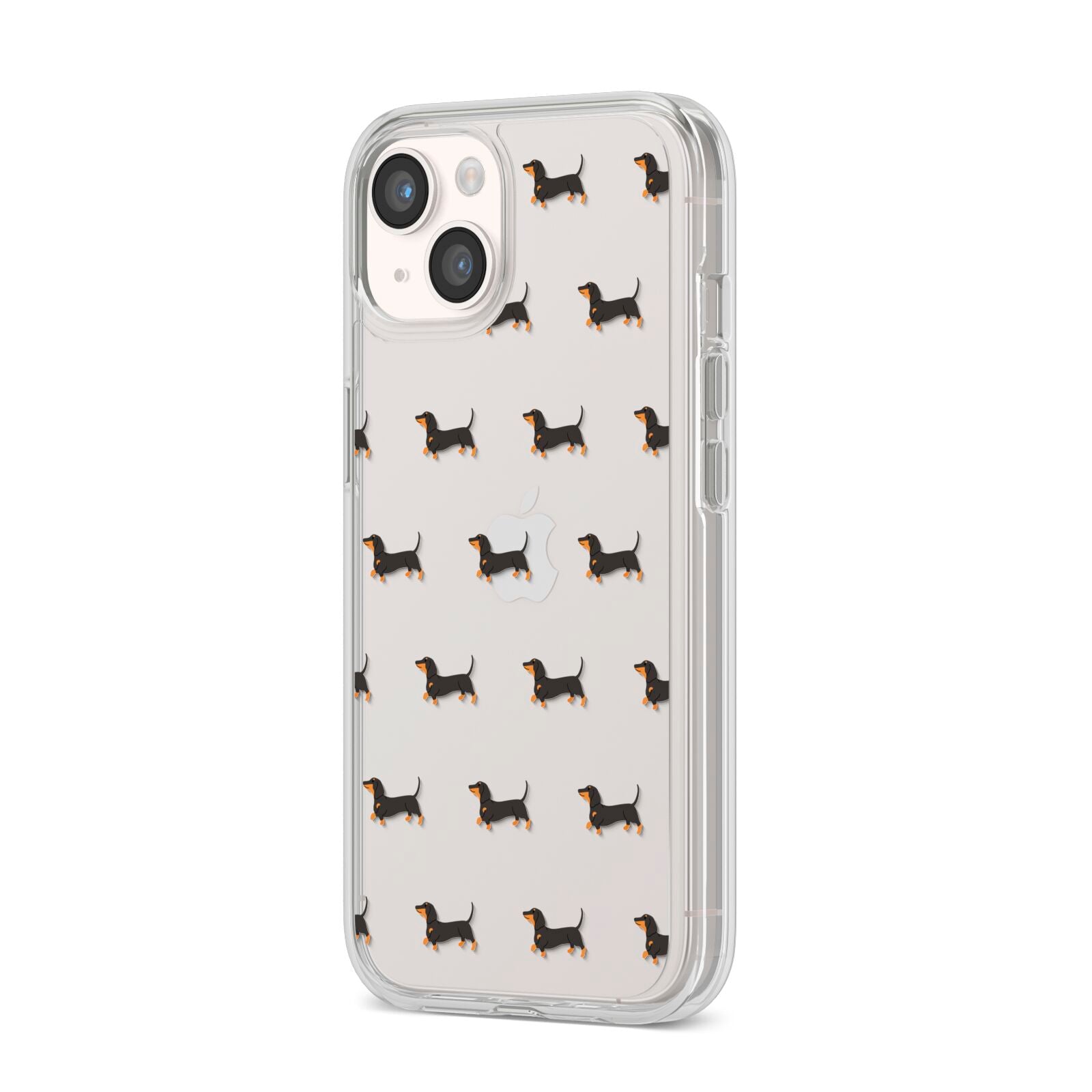 Dachshund iPhone 14 Clear Tough Case Starlight Angled Image