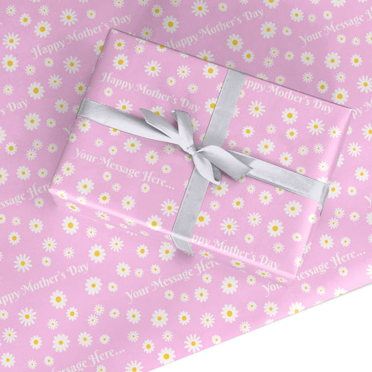 Daisy Mothers Day Custom Wrapping Paper