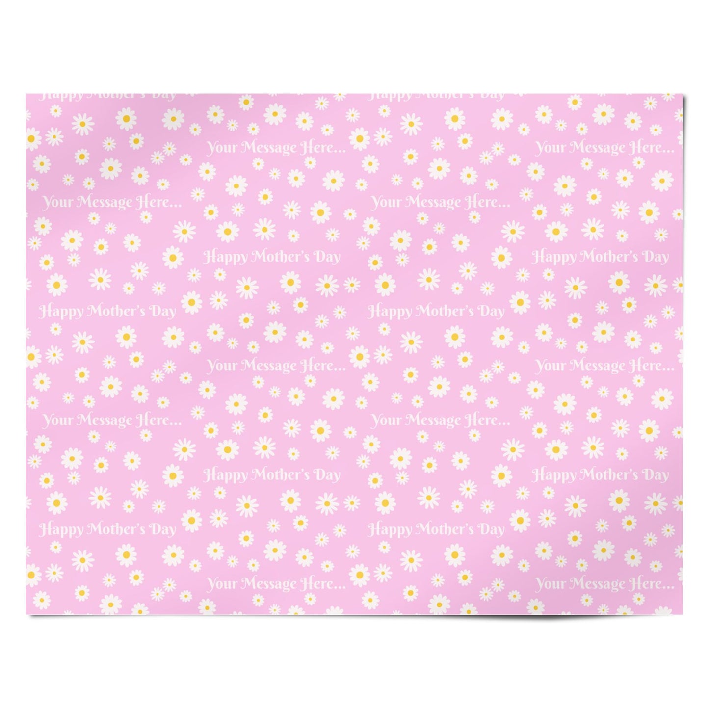 Daisy Mothers Day Personalised Wrapping Paper Alternative