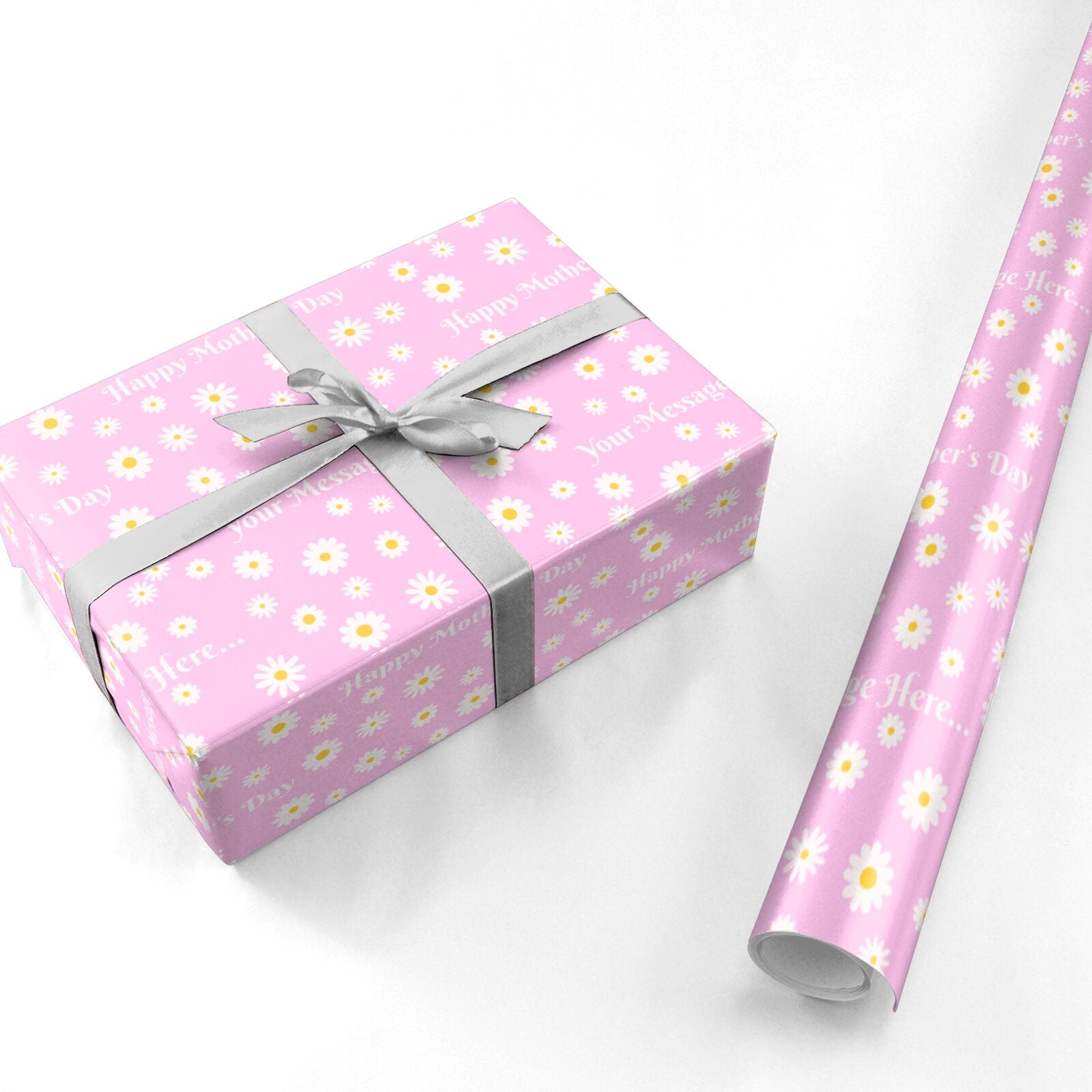 Daisy Mothers Day Personalised Wrapping Paper