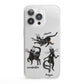 Dancing Cats Halloween iPhone 13 Pro Clear Bumper Case