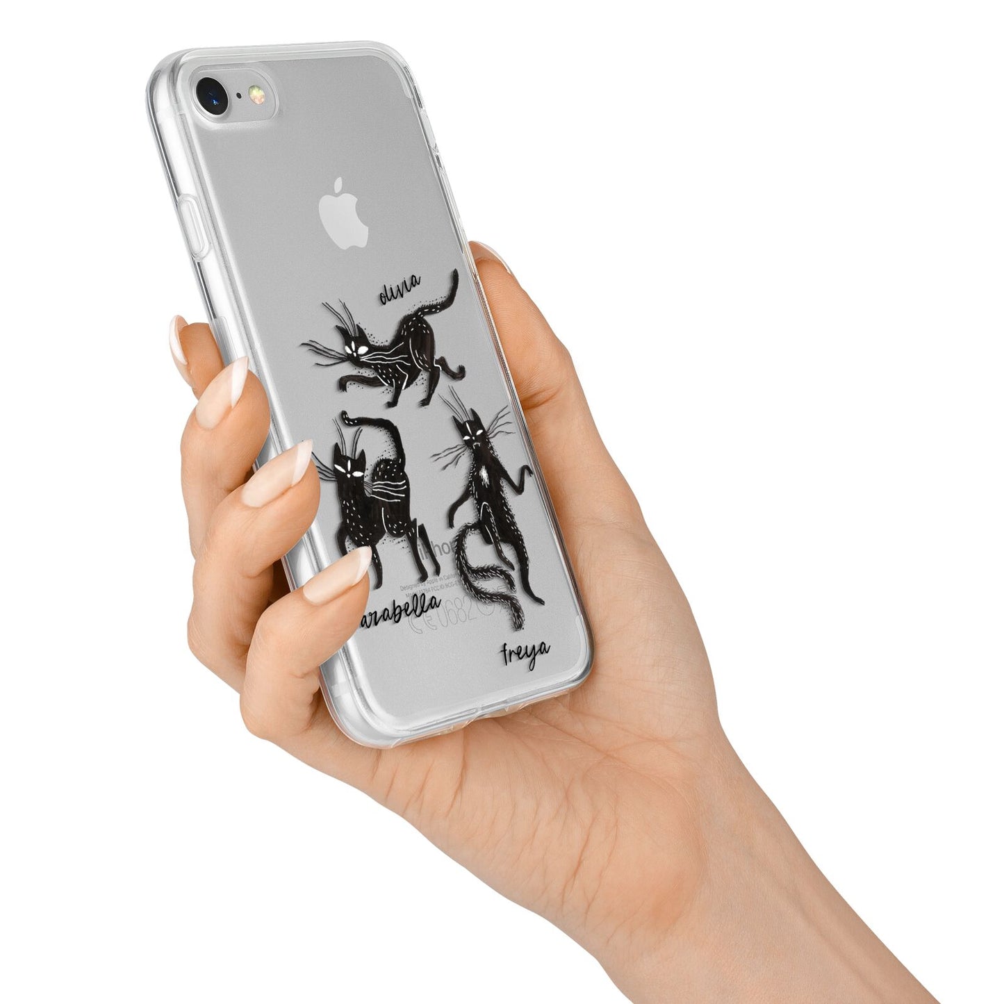 Dancing Cats Halloween iPhone 7 Bumper Case on Silver iPhone Alternative Image