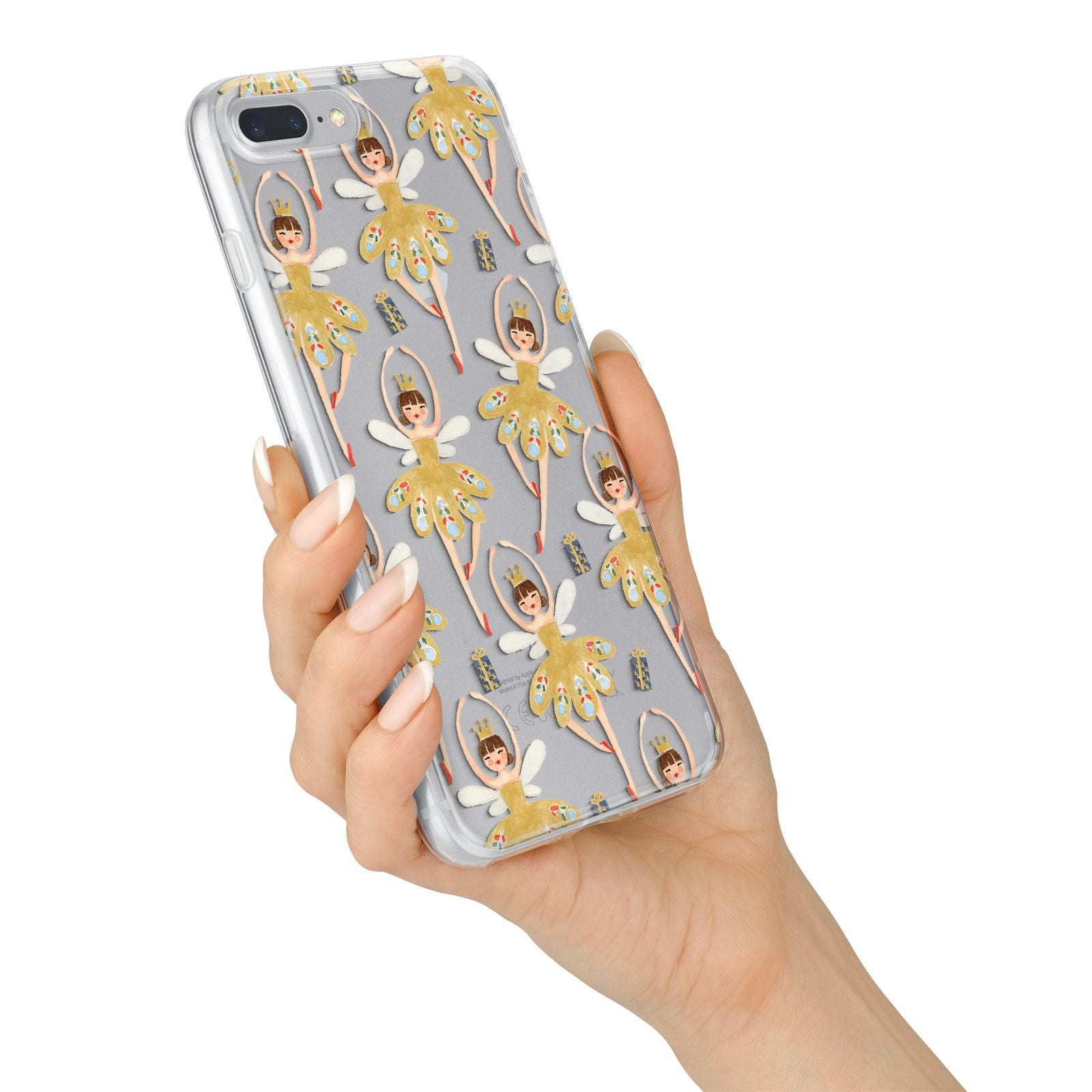 Dancing ballerina princess iPhone 7 Plus Bumper Case on Silver iPhone Alternative Image