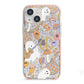 Disco Ghosts iPhone 13 Mini TPU Impact Case with Pink Edges