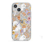 Disco Ghosts iPhone 13 Mini TPU Impact Case with White Edges
