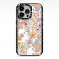 Disco Ghosts iPhone 13 Pro Black Impact Case on Silver phone