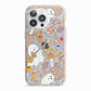Disco Ghosts iPhone 13 Pro TPU Impact Case with Pink Edges