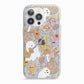 Disco Ghosts iPhone 13 Pro TPU Impact Case with White Edges