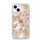 Disco Ghosts iPhone 14 Clear Tough Case Starlight