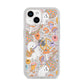 Disco Ghosts iPhone 14 Glitter Tough Case Starlight