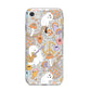 Disco Ghosts iPhone 8 Bumper Case on Silver iPhone