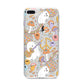 Disco Ghosts iPhone 8 Plus Bumper Case on Silver iPhone