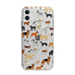 Dog Illustration Apple iPhone 11 in White with Bumper Case