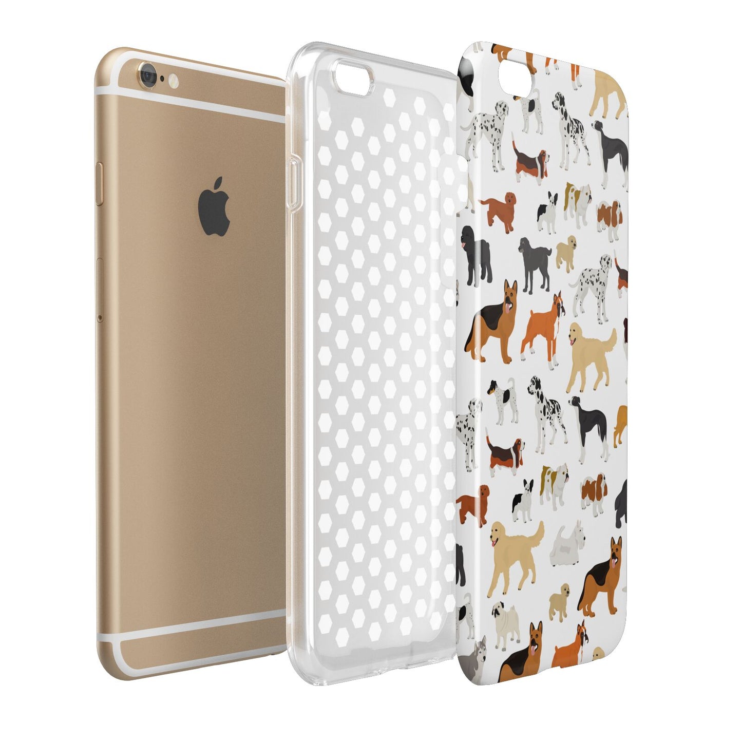 Dog Illustration Apple iPhone 6 Plus 3D Tough Case Expand Detail Image