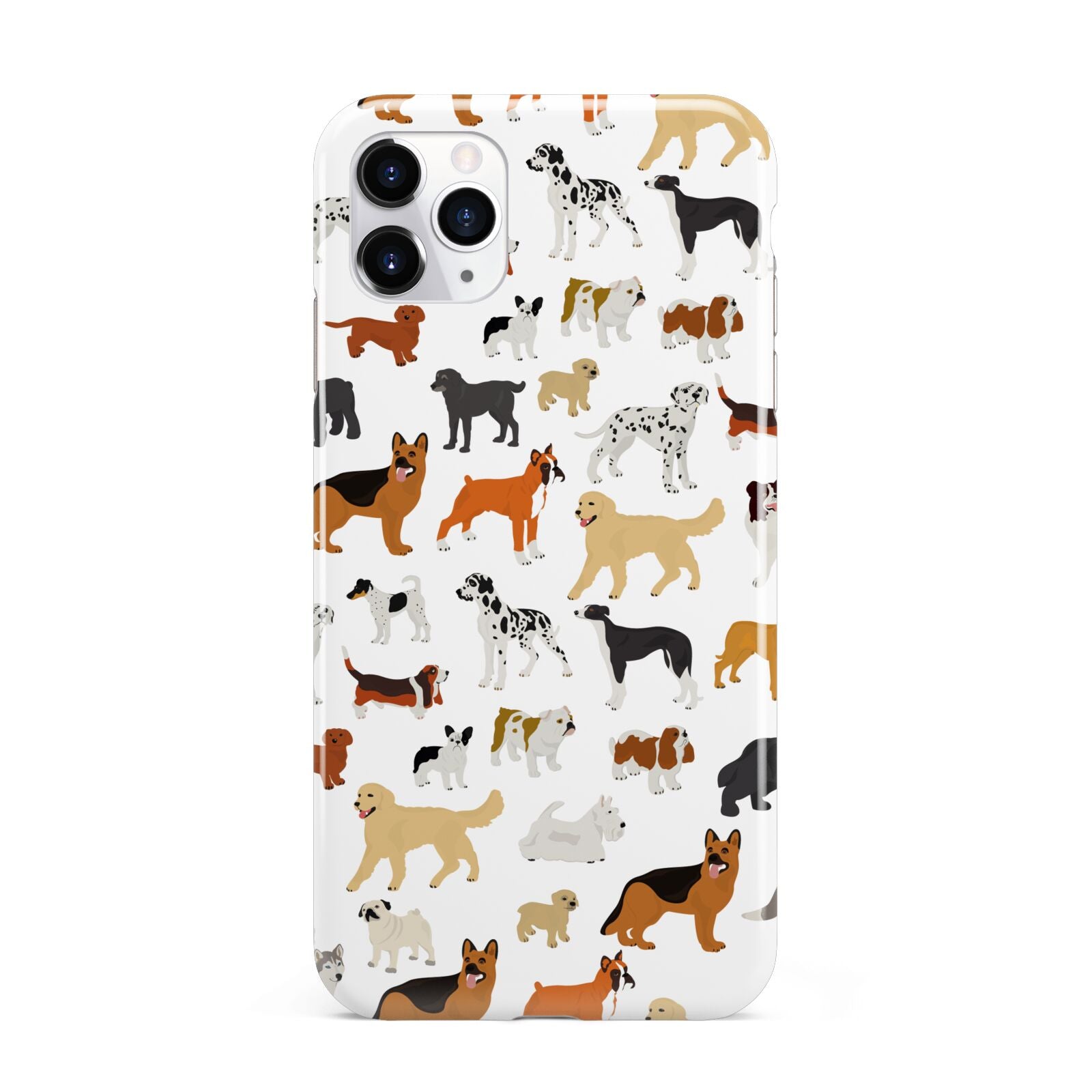 Dog Illustration iPhone 11 Pro Max 3D Tough Case