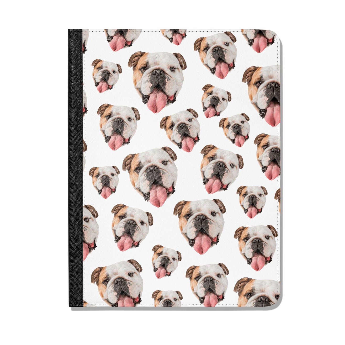 Dog Photo Face Apple iPad Leather Folio Case