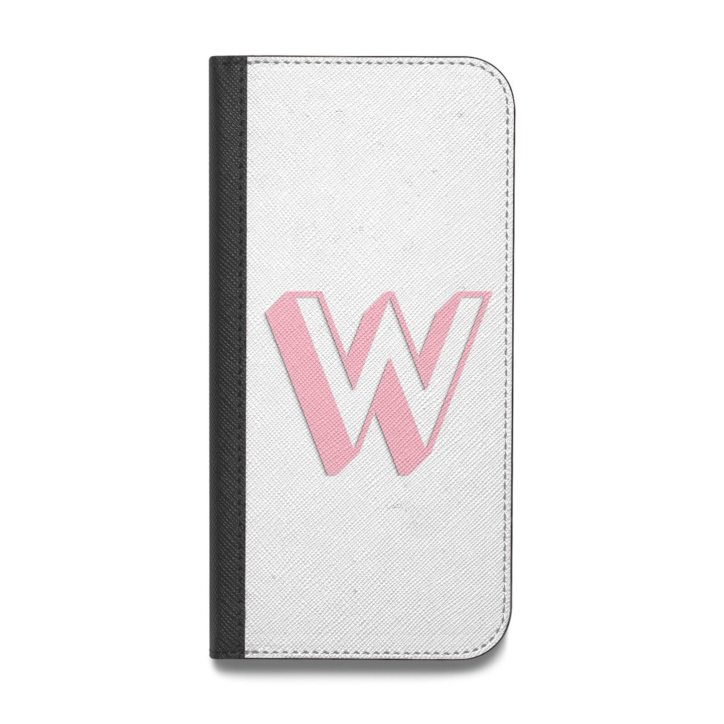 Drop Shadow Initial Vegan Leather Flip Samsung Case