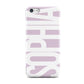 Dusty Pink with Bold White Text Apple iPhone 5c Case