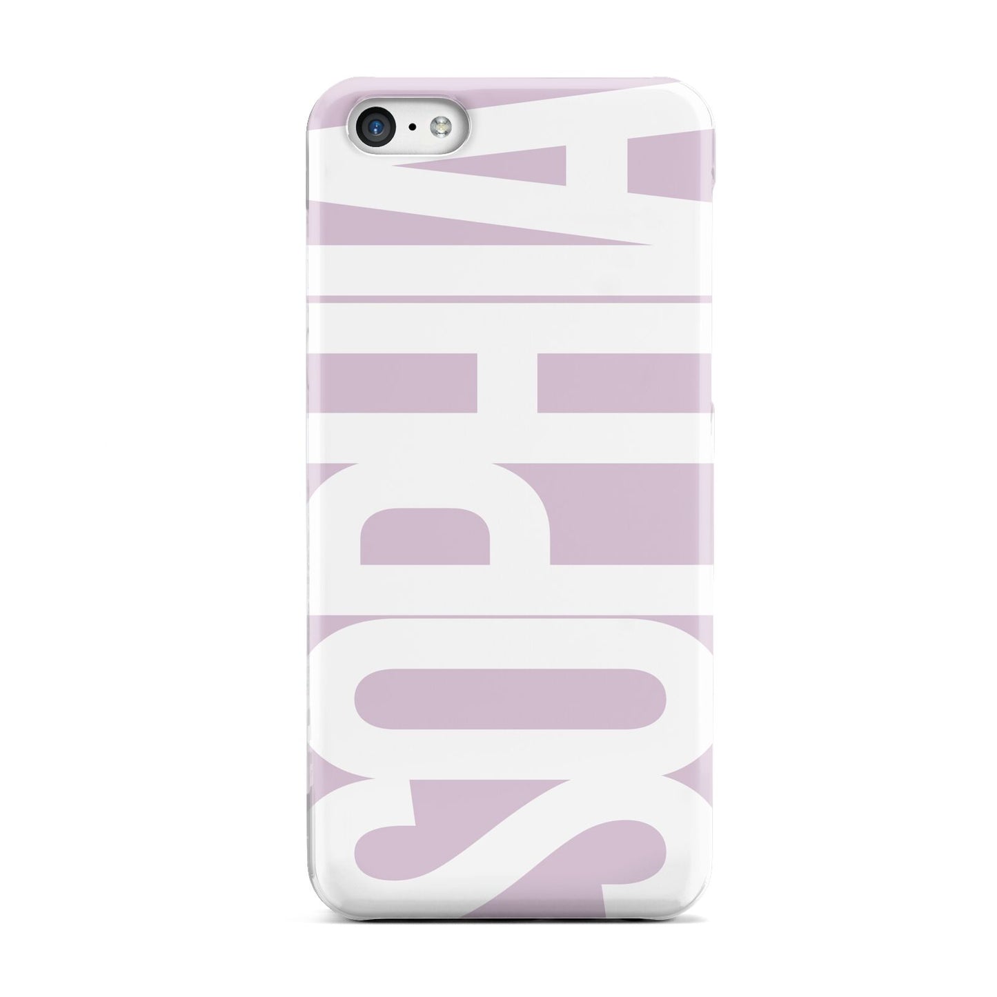 Dusty Pink with Bold White Text Apple iPhone 5c Case